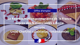 La Représentation permanente recrute un(e) Chef(fe) cuisinier(e) - (...)